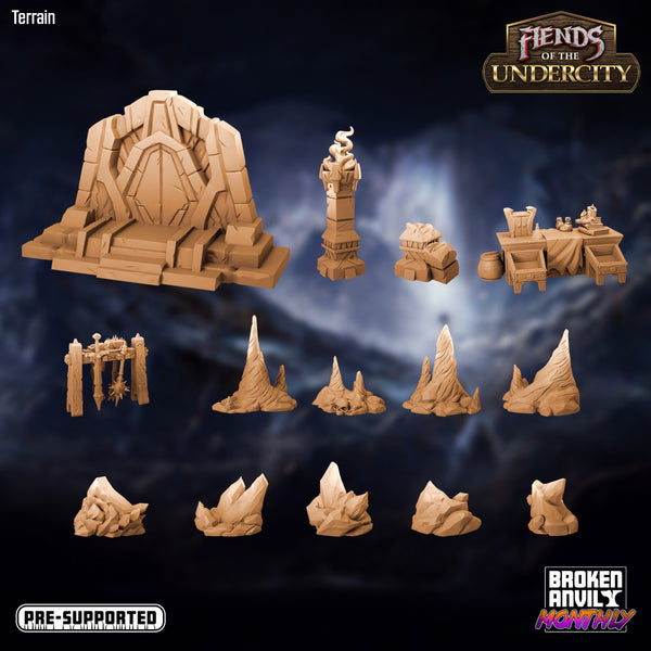 Fiends of the Undercity - Terrain Pack - Only-Games