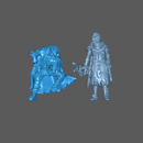 (0111) Male ranger hunter post - apocalyptic sci-fi sniper with antigas mask - Only-Games