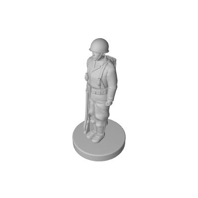 1/72 3D Printed WW2 US Soldier - Only-Games