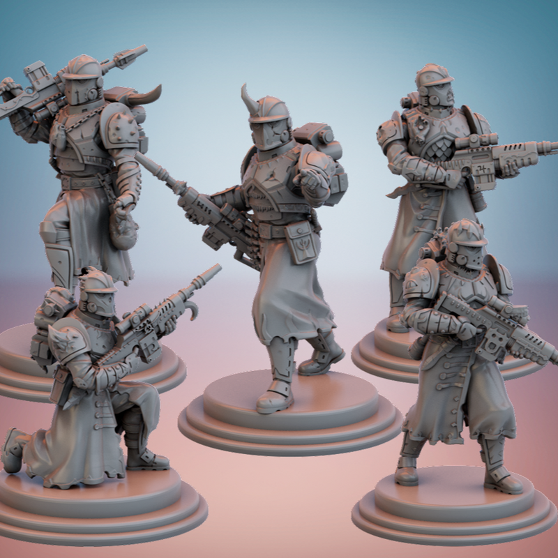 Cult Guard. Cult Guardsmen (Heavy Blaster Rifles). - Only-Games