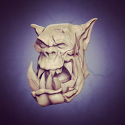 Orc Scar Heads - Set A (Lad Size) - Only-Games