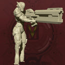 [Centauri] Cyberite Infantry - Pulse Rifle Firing Pose - Only-Games