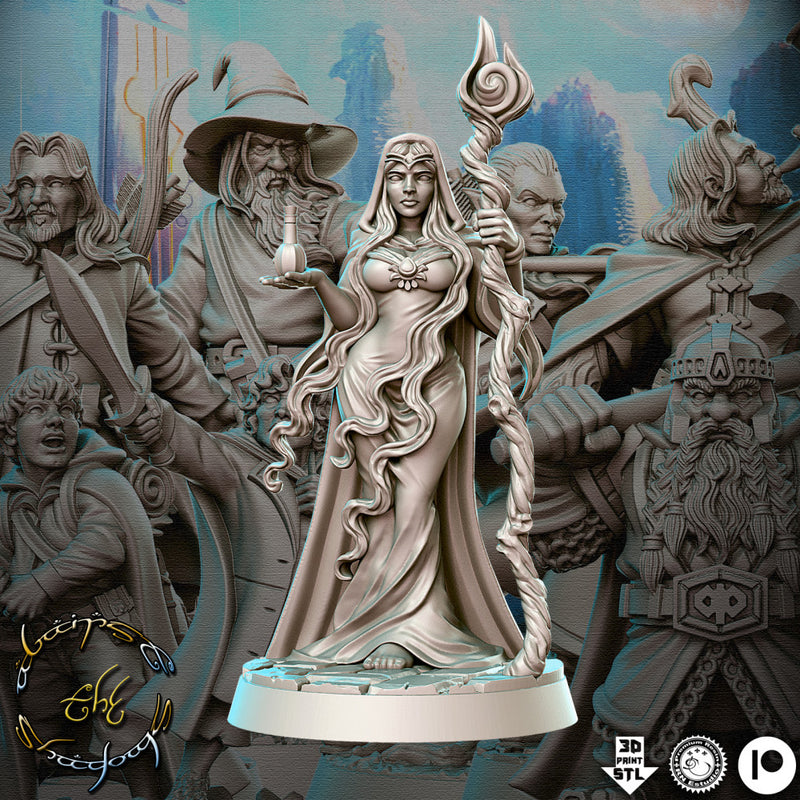 Miriel - Female druid- 32mm - DnD - Only-Games