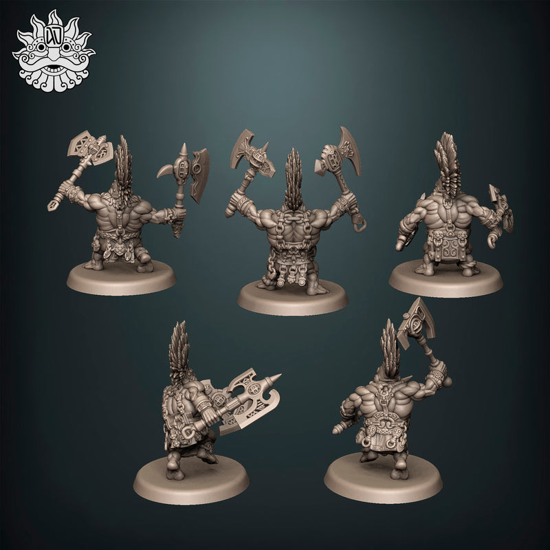 Ardent Dwarves Berserkers with Axes - Only-Games