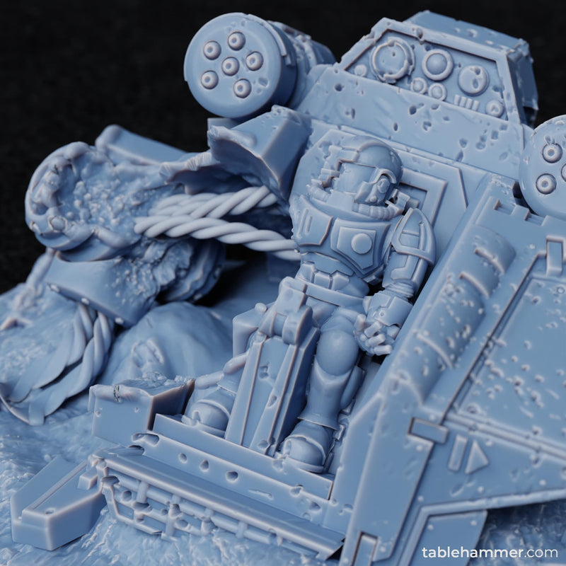 Crashed heavy walker with corpse (Crashes, Corpses, Casualties, Human Space Corps)) - Only-Games