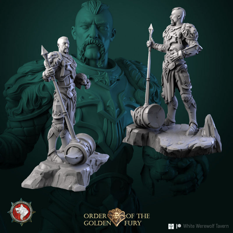 Dukas Scarlet 32mm and 75mm pre-supported + dnd 5e stats block - Only-Games