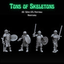 Tons of Skeletons: Heavy Equipped Skeletons with Sword - Only-Games