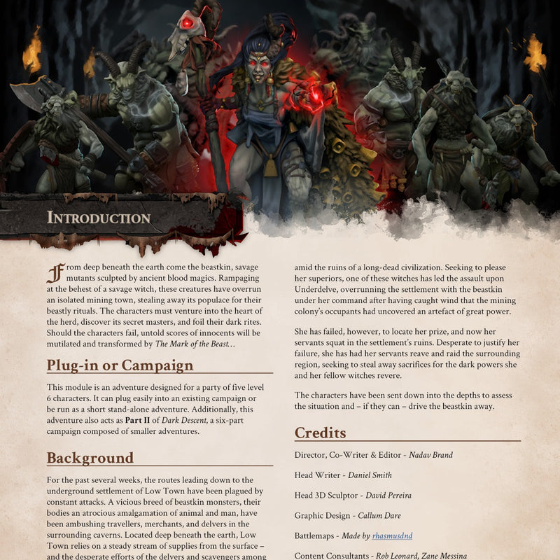 Mark of the Beast - Physical 5e Adventure Booklet - Only-Games