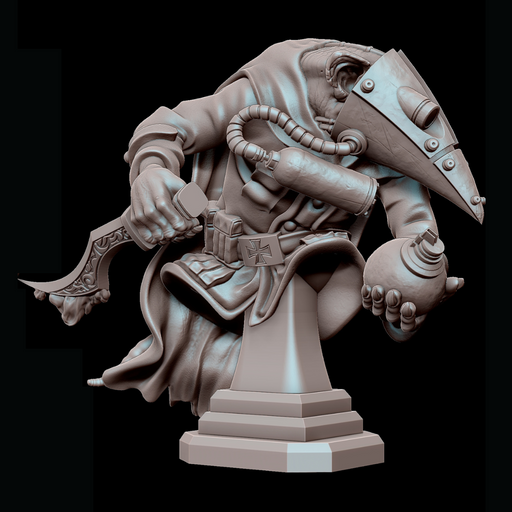 FANTASY WWII REICH RATMAN (POISONER) BUST - Only-Games