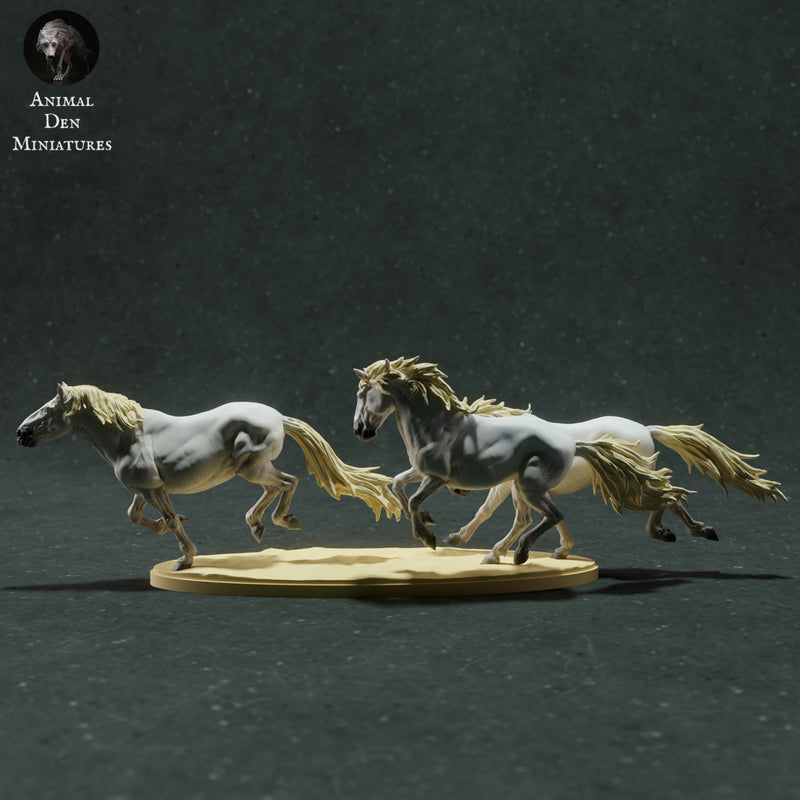 Camargue Horses Run 1/43 - Only-Games