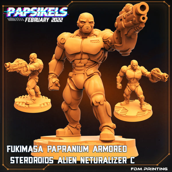 FUKIMASA PAPRANIUM ARMORED STERDROIDS ALIEN NEUTRALIZER C - Only-Games