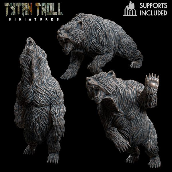 Bear Bundle - TytanTroll Miniatures - DnD - Fantasy - Only-Games