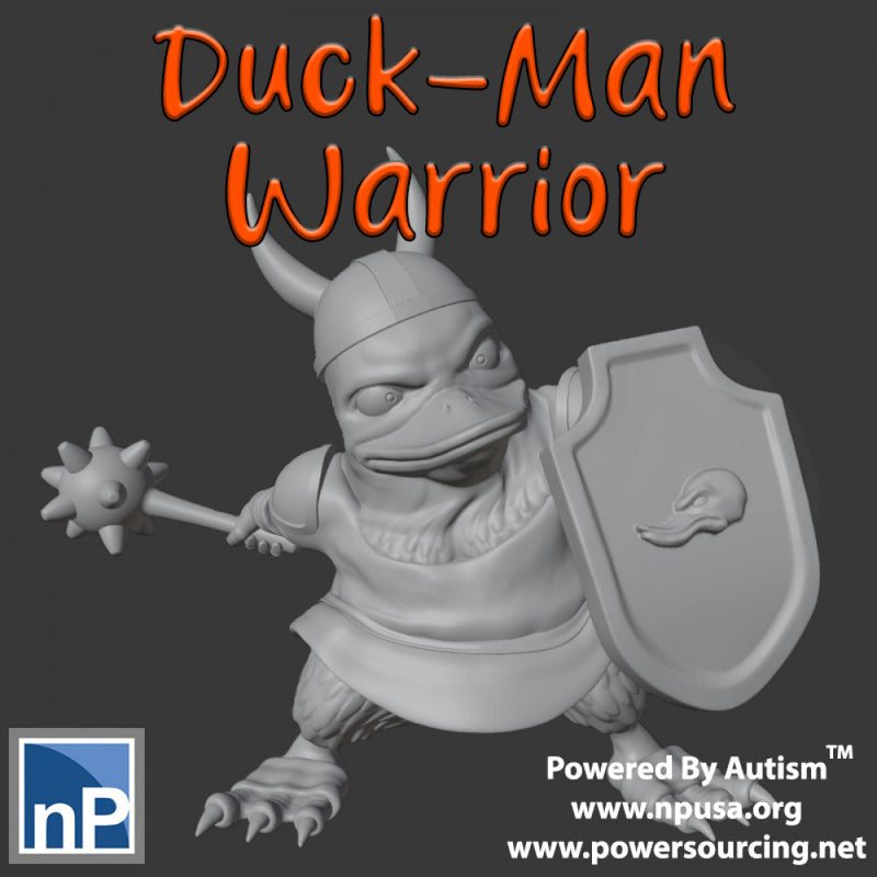 Fantasy Duck-Man Warrior - Only-Games
