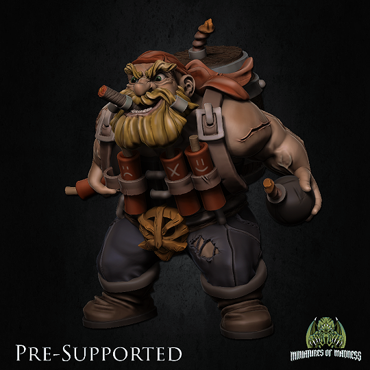 Dwari The Dinamiter [PRE-COLORED] 32mm Scale - Only-Games