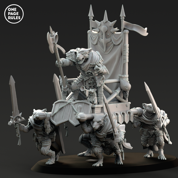 Ratmen War Throne (1+4 Models) - Only-Games