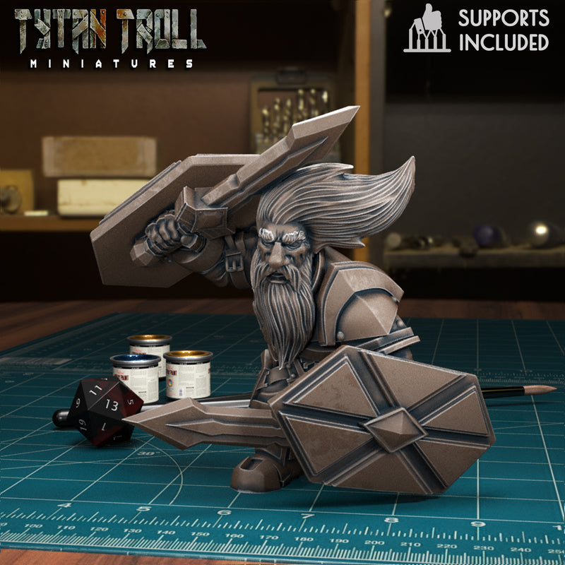 Dwarf Guard Bundle - TytanTroll Miniatures - DnD - Fantasy - 32mm - Only-Games