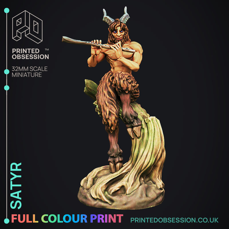 Satyr - Fey Creature - Pre-Coloured - 32mm Scale - Only-Games