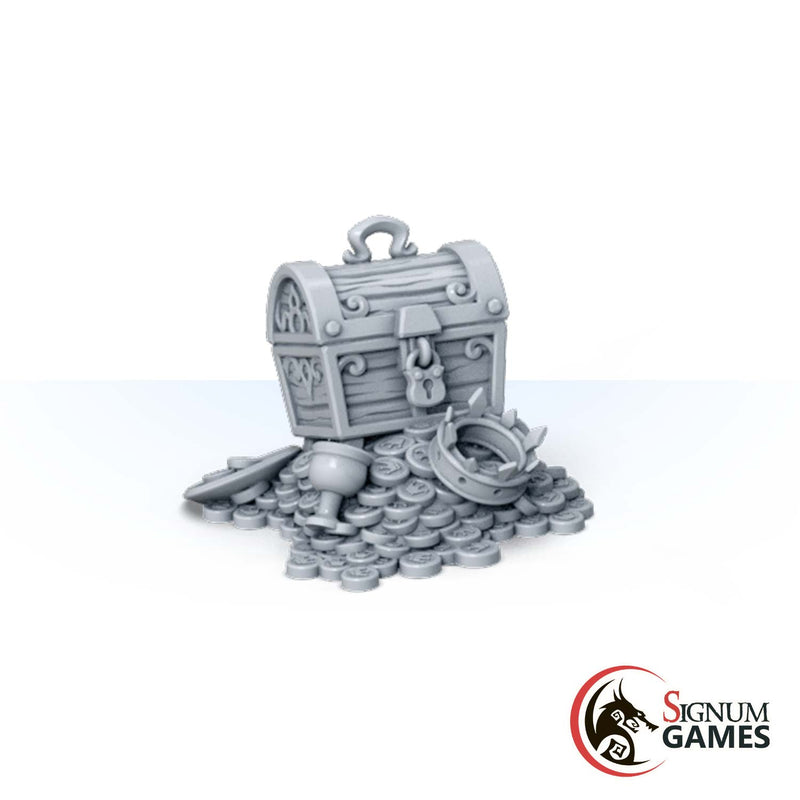Scenery Elements from the Vikings Throne Room (32mm scale) - Only-Games