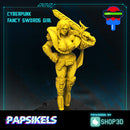 Cyberpunk Fancy Swords Girl - Only-Games