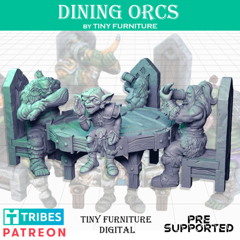 Dining orcs (SITTING FOLKS) - Only-Games