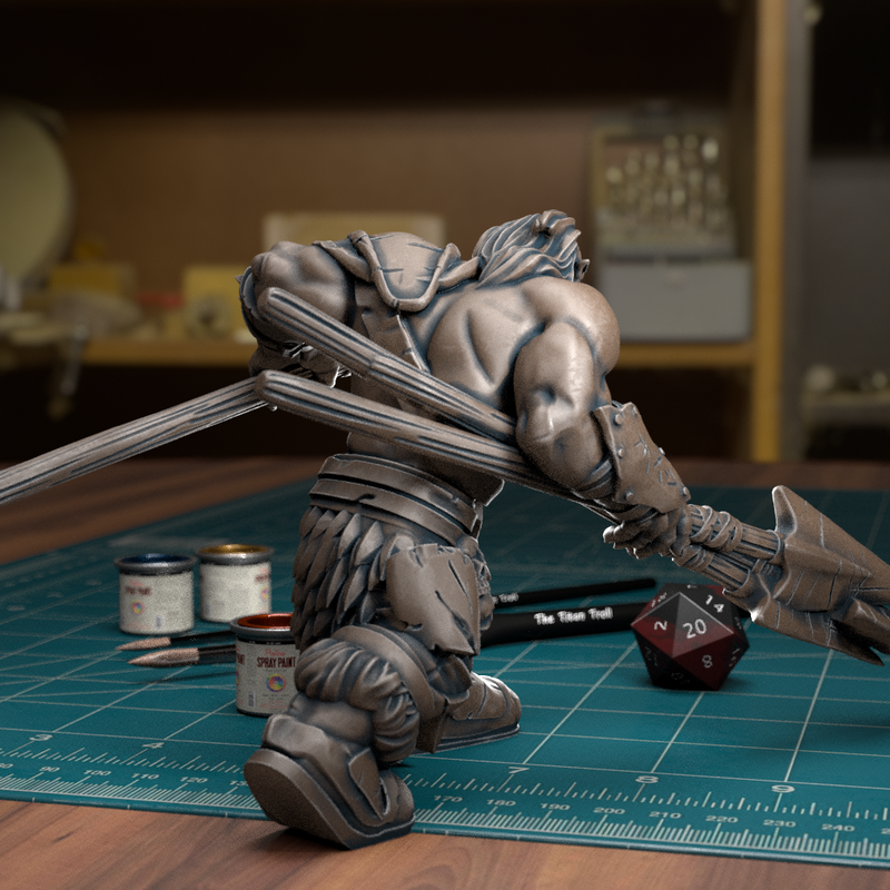 Orc Spearman 02 - TytanTroll Miniatures - DnD - Fantasy - Only-Games