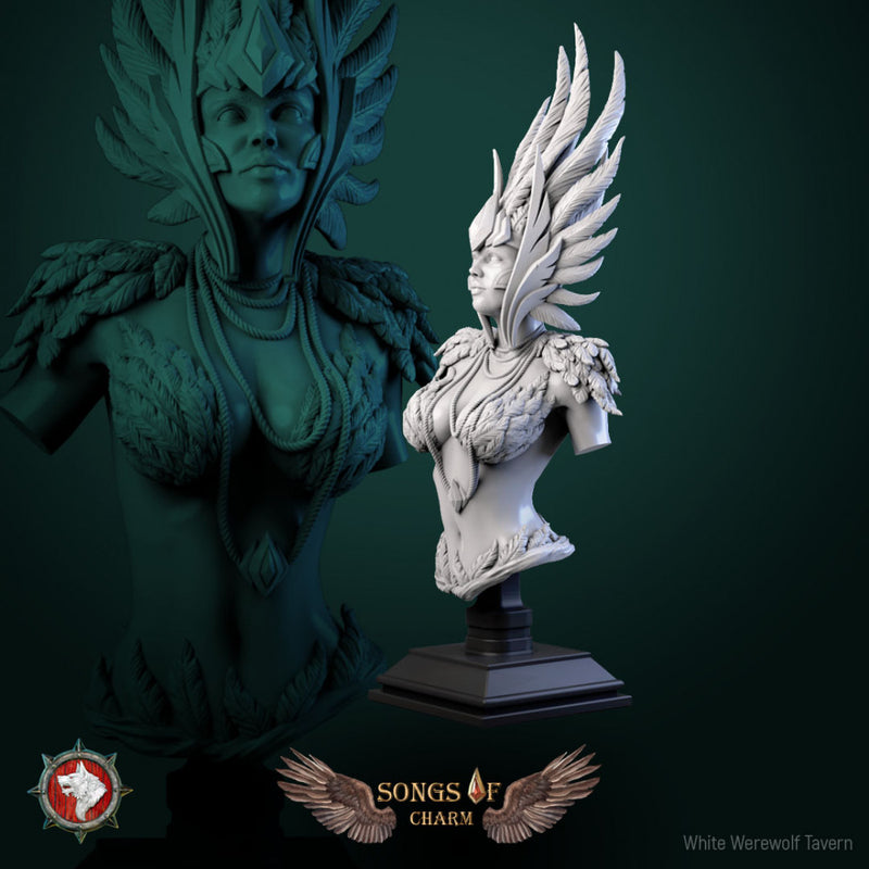 Harpy queen bust pre-supported - Only-Games