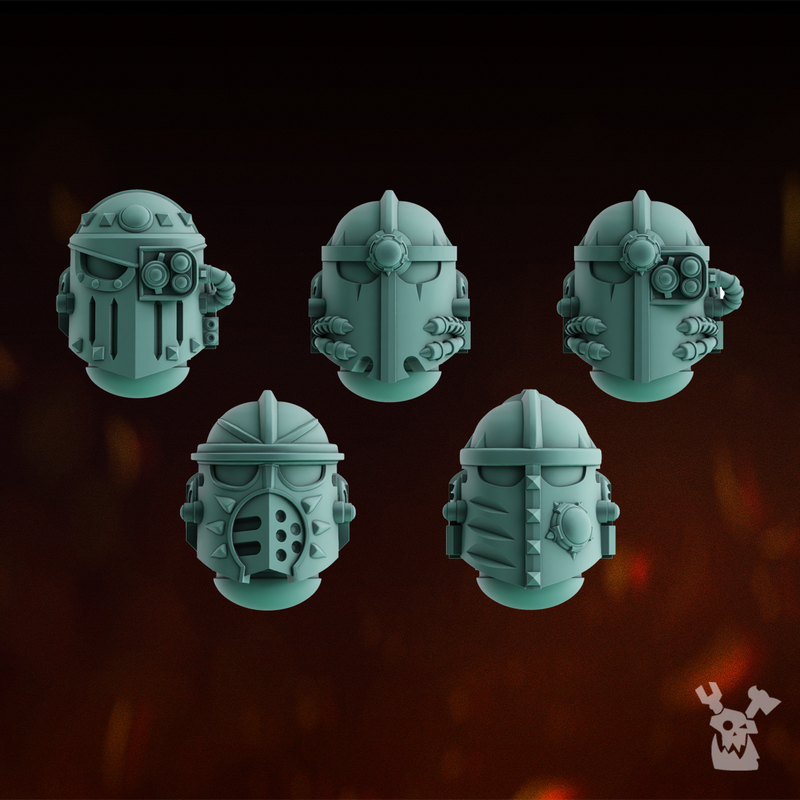 Lunar Knights Heads Set x5