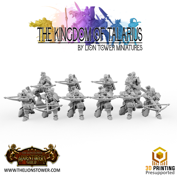 Kingsguard Crossbowmen (10 x 32mm scale minis) - Only-Games