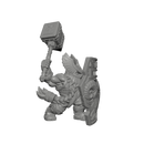 Dwarf with Shield and Hammer 28mm scale.stl - Only-Games