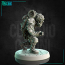 (0179) Female post apocalyptic old woman hunter with shotgun and traps - Only-Games