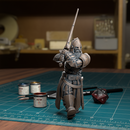 Town Guard Swinging Sword - Frostgrave Pathfinder - Fantasy DND - TytanTroll Miniatures - Only-Games