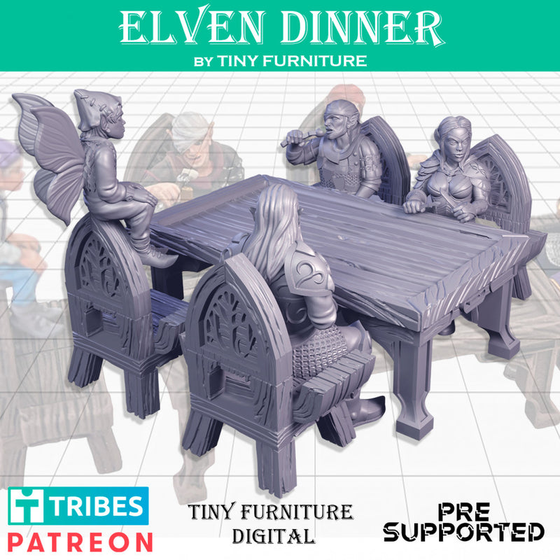 Elven Dinner (SITTING FOLKS) - Only-Games