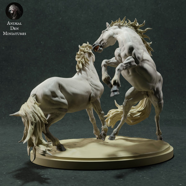 Camargue Horses Fighting 1/32 - Only-Games