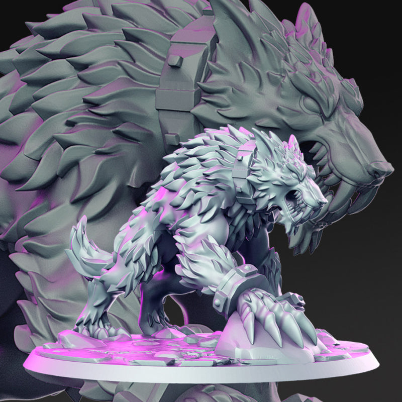 Fangrir- Giant Wolf - 32mm - DnD - - Only-Games