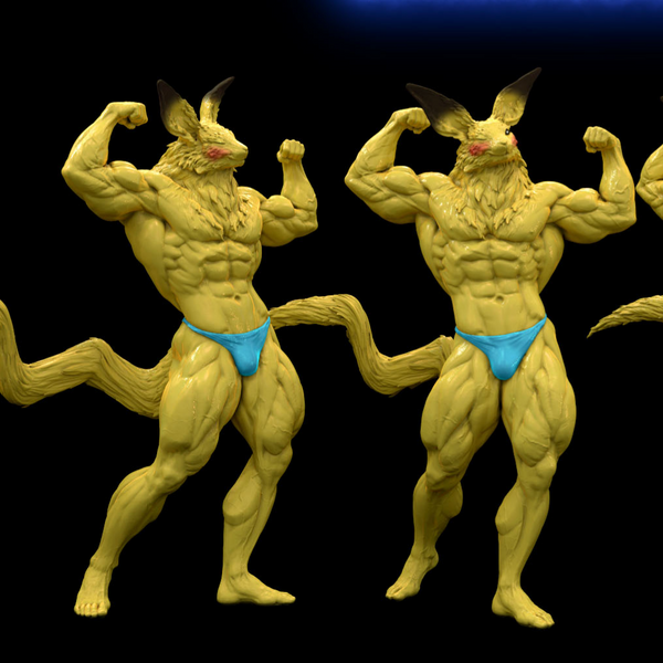 Juicy Booty SwoleChu (3 sizes) - Only-Games