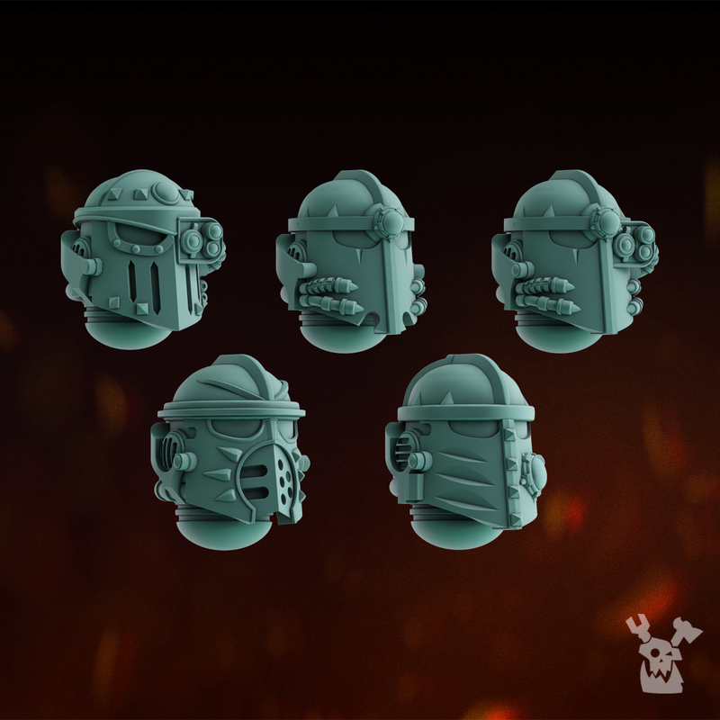 Lunar Knights Heads Set x5