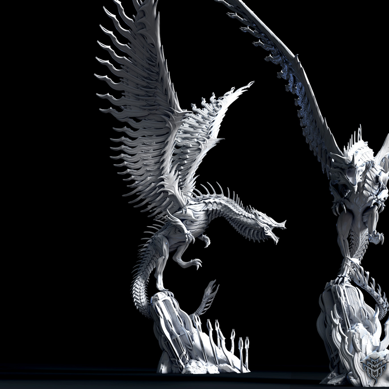 Inconcel Dragon (pose 1 of 2) - Only-Games