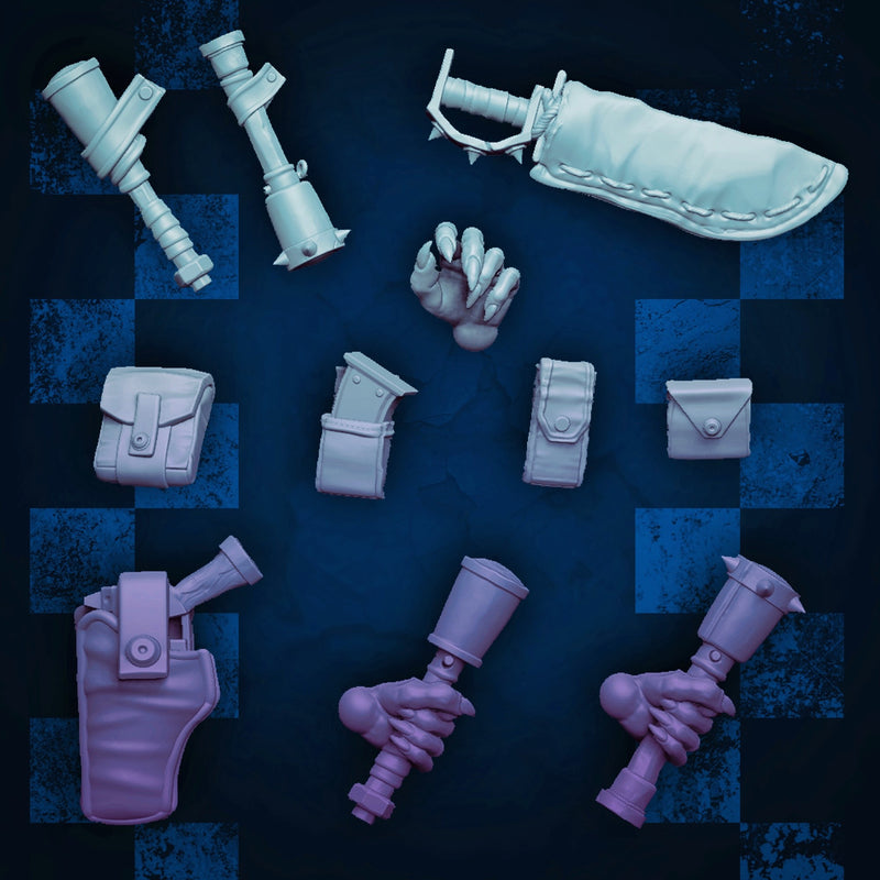 Modular Orc Pistol/Melee Lads x5 - Kit A (Elite Size) - Only-Games