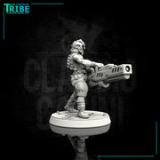 (0117) Male cyberpunk with heavy cannon - Only-Games