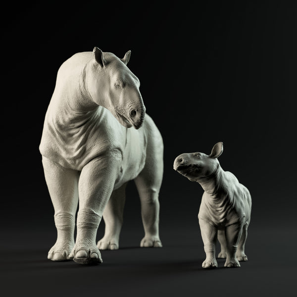 Paraceratherium mother and calf 1-35 scale - Only-Games