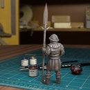 City Guard Spearman 03 - Frostgrave Pathfinder - Fantasy DND - TytanTroll Miniatures - Only-Games