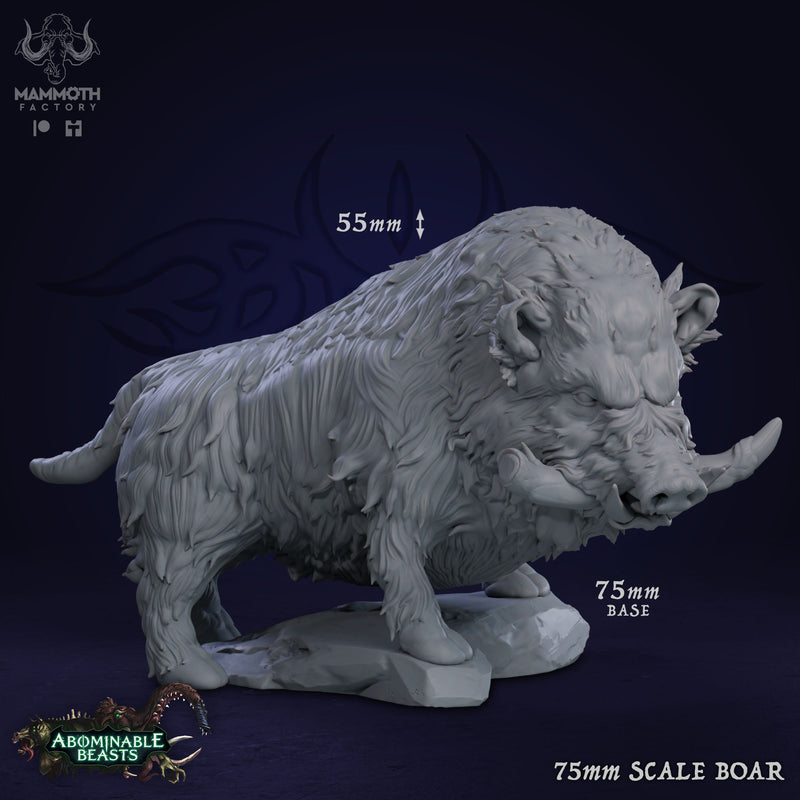 Wild boar Artist Painter Model In 75mm Scale - Only-Games