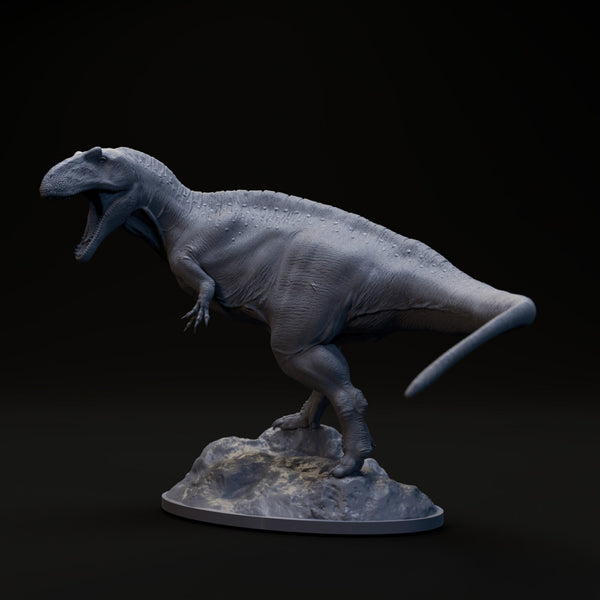Acrocanthosaurus roaring 1-35 scale dinosaur