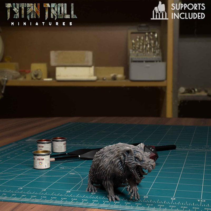 Giant Rat Bundle - TytanTroll Miniatures - DnD - Fantasy - Only-Games