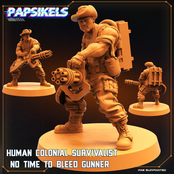 HUMAN COLONIAL SURVIVALIST NO TIME TO BLEED GUNNER - Only-Games