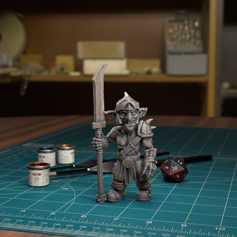 Goblin Sentry Nv - TytanTroll Miniatures - DnD - Fantasy - Only-Games