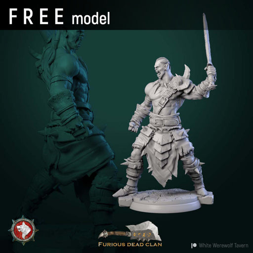 Orc warrior 4 32mm - Only-Games