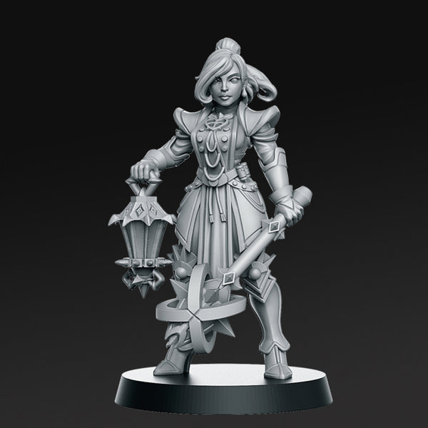 Zoe Tsun - Female Paladin - 32mm - DnD - Only-Games