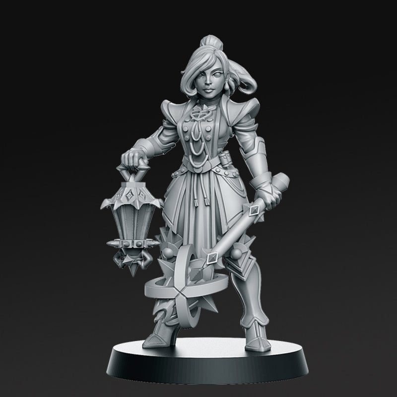 Zoe Tsun - Female Paladin - 32mm - DnD - Only-Games