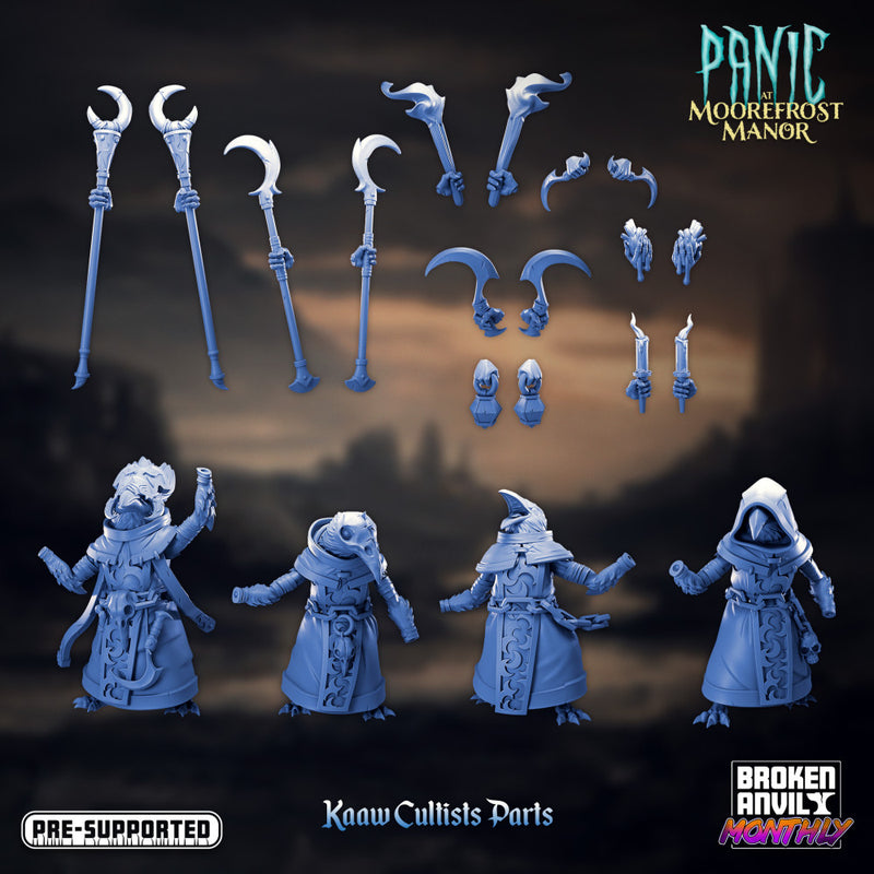 Panic at Moorefrost Manor- Kaaw Cultists Complete Set - Only-Games